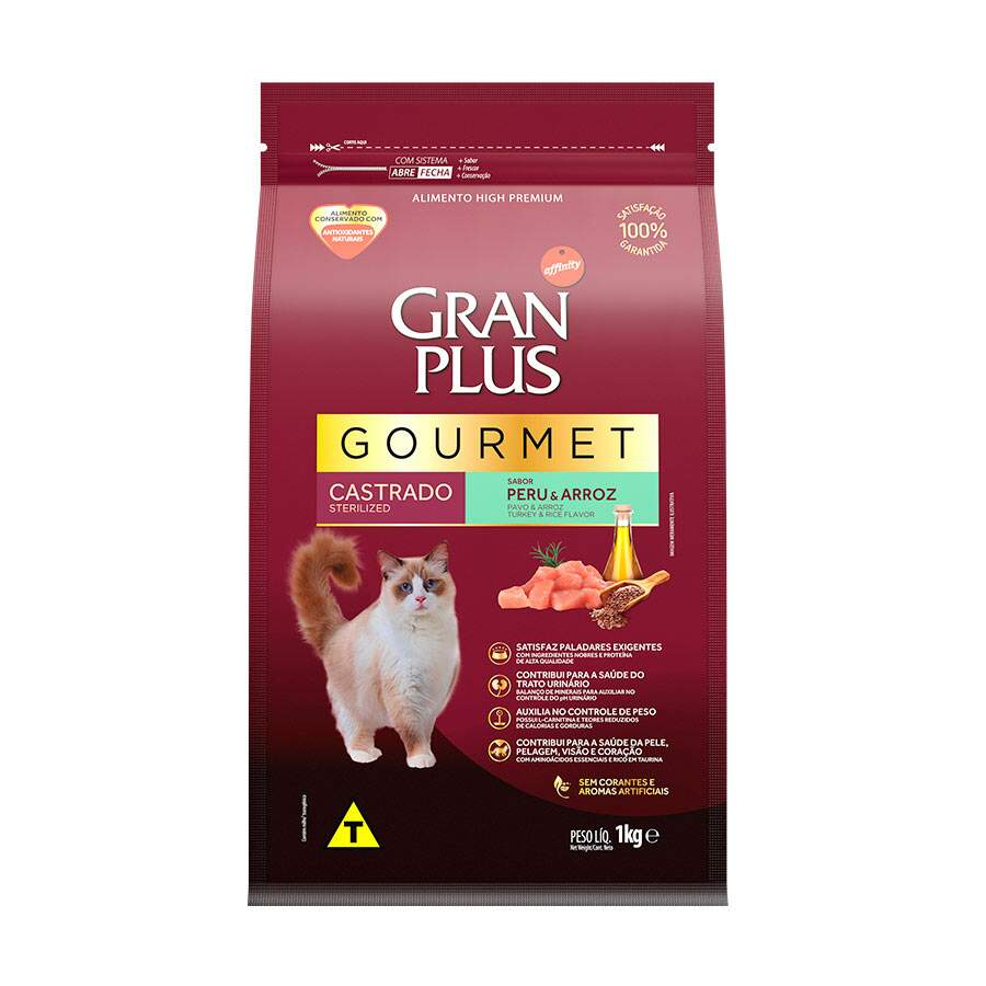 Ra O Granplus Gourmet Para Gatos Castrados Sabor Peru Kg Popular