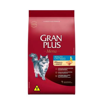 Ração Granplus Menu Gatos Adultos Castrados Frango e Arroz 1kg