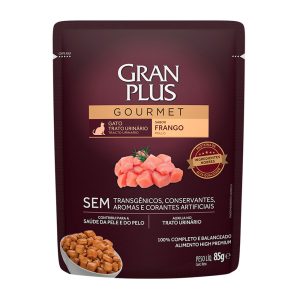 Ração Úmida Granplus Sachê Gatos Adultos Trato Urinário Frango 85g