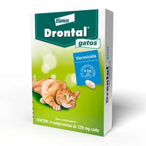 Vermífugo Drontal Para Gatos 339mg Elanco 4 Comprimidos