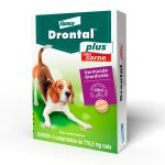 Vermífugo Drontal Plus Para Cães de até 10kg Sabor Carne - 4 Comprimidos