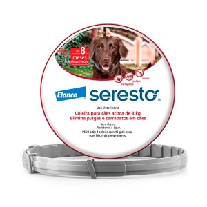 Coleira Antipulgas e Carrapatos Seresto Cães Acima de 8kg Elanco