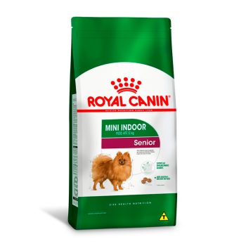 Ração Seca Royal Canin Mini Indoor Senior para Cães Raças Pequenas com 8 Anos ou mais - 1kg