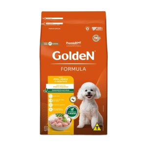 Ração Golden Fórmula Cães Adultos Porte Pequeno Peru e Arroz 1kg