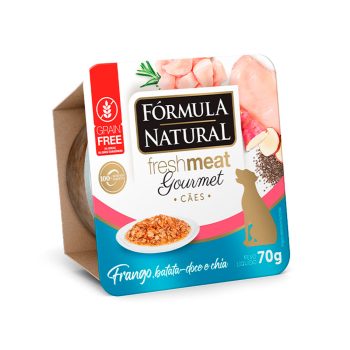 Ração Úmida Fórmula Natural Fresh Meat Gourmet Para Cães Frango 70g