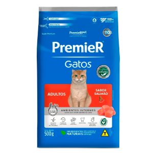 Ração Premier Ambientes Internos Gatos Adultos Salmão 500g