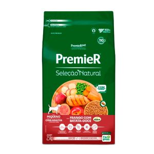 Ração Premier Seleção Natural Cães Adultos Porte Pequeno Frango e Batata Doce 2,5kg
