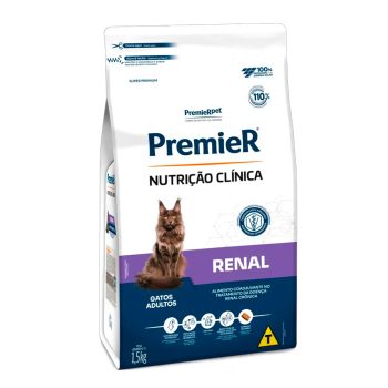 Ração Premier Nutrição Clínica Renal Para Gatos Adultos 1,5kg