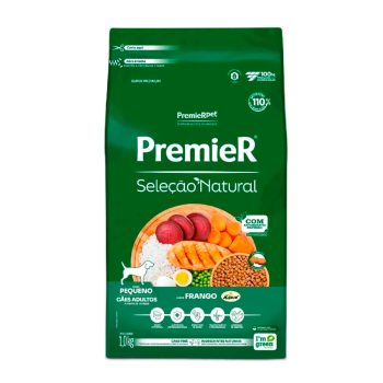 Ração Premier Seleção Natural Cães Adultos Porte Pequeno Frango 1kg