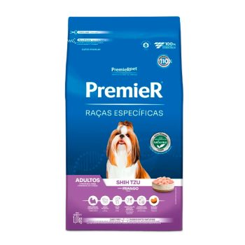 Ração Premier Raças Específicas Para Cães Adultos Shih Tzu Sabor Frango 1kg