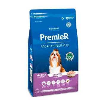 Ração Premier Raças Específicas Para Cães Adultos Shih Tzu Sabor Frango 2,5kg