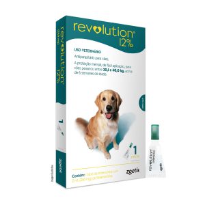 Antipulgas Revolution 12% Para Cães de 20,1 a 40kg - 1 Pipeta