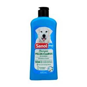 Shampoo Sanol Dog Pelos Claros Cães 500ml