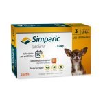 Simparic Antipulgas e Carrapatos Para Cães 1,3 a 2,5kg - 3 Comprimidos