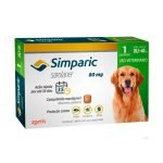 Simparic Antipulgas e Carrapatos Para Cães 20,1 a 40kg - 1 Comprimido