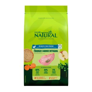 Ração Guabi Natural Cães Adultos Porte Mini e Pequeno Frango e Arroz Integral 10,1kg