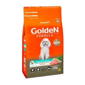 Ração Golden Fórmula Mini Bits Cães Adultos Porte Pequeno Frango e Arroz 1Kg