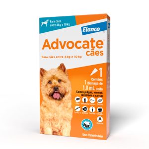 Antipulgas Advocate Para Cães De 4 A 10kg 1,0mL 1 Pipeta