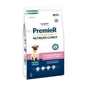 Ração Premier Nutrição Clínica Hipoalergênico Cães Porte Pequeno Cordeiro e Arroz 2kg