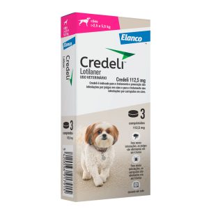 Credeli Antipulgas 112,5mg Para Cães 2,5Kg A 5,5Kg 3 Comprimidos
