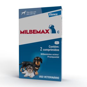 Vermífugo Milbemax  C Cães até 5kg Elanco 2 Comprimidos