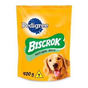 Biscoito Pedigree Biscrok Multi Para Cães Adultos 500g