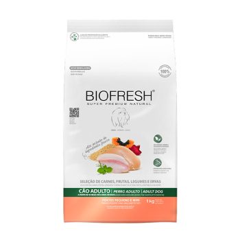 Ração Biofresh Para Cães Adultos de Raças Pequenas e Mini Seleção de Carnes, Frutas e Legumes 1kg