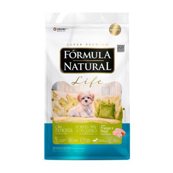 Ração Fórmula Natural Life Cães Filhotes Porte Mini e Pequeno Frango e Maçã 7kg