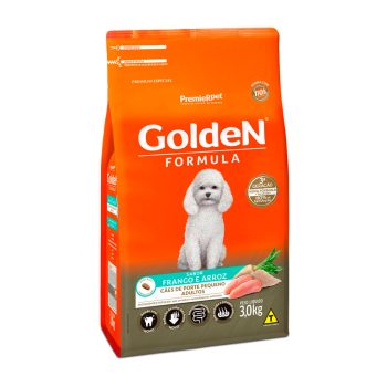 Ração Golden Fórmula Mini Bits Cães Adultos Porte Pequeno Frango e Arroz 3kg