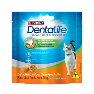Petisco Purina Dentalife Para Gatos Sabor Frango 40g