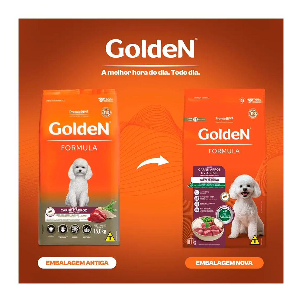 Ração Golden Formula Mini Bits Cães Adultos Raças Pequenas Carne e