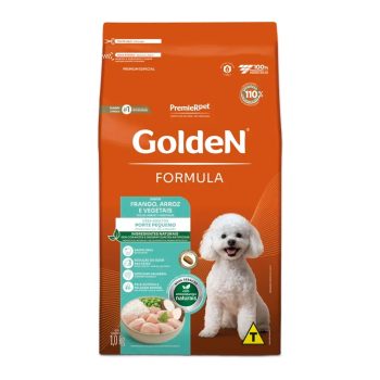 Ração Golden Fórmula Mini Bits Cães Adultos Porte Pequeno Frango e Arroz 1Kg