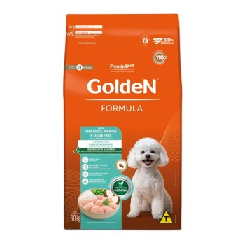 Ração Golden Fórmula Mini Bits Cães Adultos Porte Pequeno Frango e Arroz 3kg
