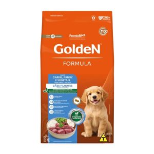 Ração Golden Fórmula Para Cães Filhotes Carne e Arroz 15kg
