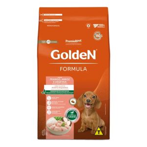 Ração Golden Fórmula Mini Bits Cães Filhotes Porte Pequeno Frango e Arroz 1kg