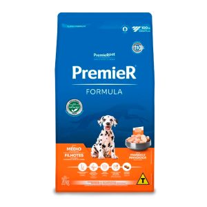 Ração Premier Fórmula Cães Filhotes Porte Médio Frango 20kg