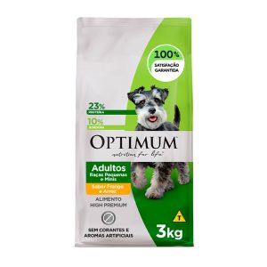 Ração Optimum Cães Adultos Raças Pequenas e Mini Sabor Frango E Arroz 3kg