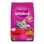 Ração Whiskas Para Gatos Adultos Sabor Carne - 900g