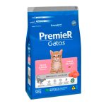 Ração Premier Ambientes Internos Gatos Filhotes Pelos Longos Sabor Salmão - 500g