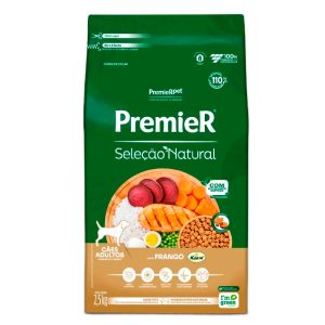Ração Premier Seleção Natural Cães Adultos Frango 2,5kg