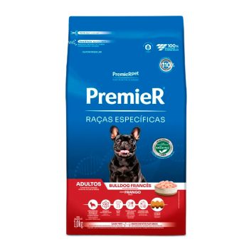 Ração Premier Raças Específicas Para Cães Adultos Bulldog Francês Frango 1kg
