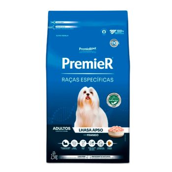 Ração Premier Raças Específicas Cães Adultos Lhasa Apso Frango 2,5kg