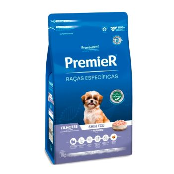 Ração Premier Raças Específicas Cães Filhotes Shih Tzu Frango 1kg