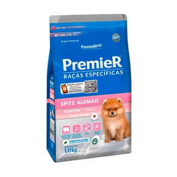 Ração Premier Raças Específicas Cães Filhotes Spitz Alemão Frango 1kg