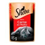 Ração Úmida Sheba Sachê Para Gatos Adultos - Carne 85g