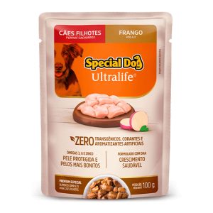 Ração Úmida Special Dog Ultralife Sachê Cães Filhotes Sabor Frango ao Molho 100g