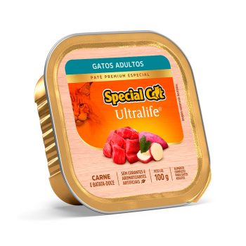 Ração Úmida Special Cat Ultralife Patê Gatos Adultos Sabor Carne 100g