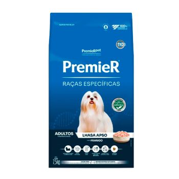 Ração Premier Raças Específicas Cães Adultos Lhasa Apso Frango 7,5kg
