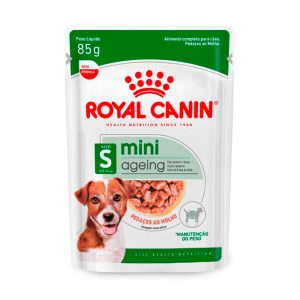 Ração Úmida Royal Canin Sachê Para Cães Ageing +12 Raças Mini Cães Idosos 85g