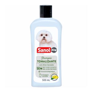 Shampoo Sanol Dog Tonalizante Para Pelos Claros 500ml